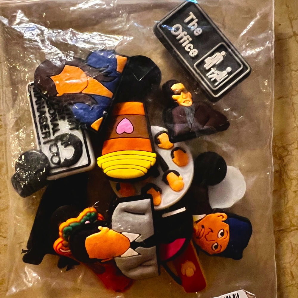 The Office croc charms